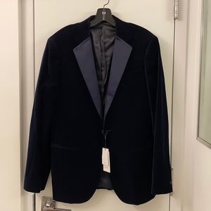 Reiss navy tuxedo jacket